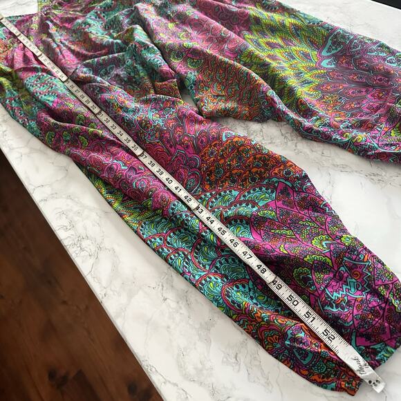 LikeMary Bohemian Print Multicolor Harem Jumpsuit women's size S/M - Picture 11 of 11